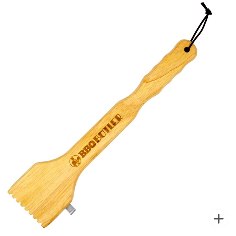 Wood Grill Scraper with Bottle Opener